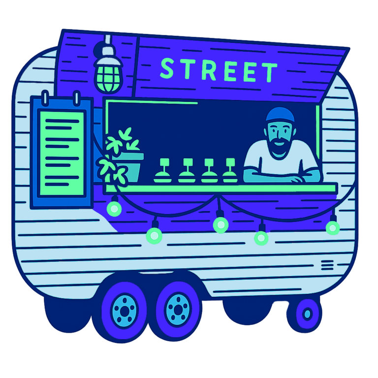 Kuvassa on ruokarekka